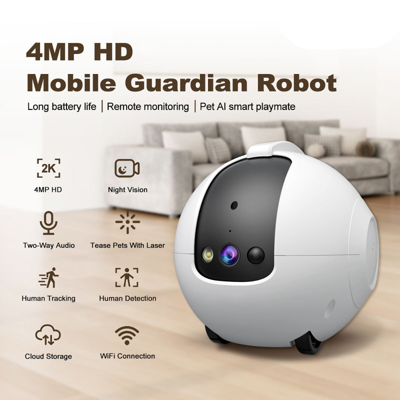 Home Security Robot - Câmera de vigilância para animais de