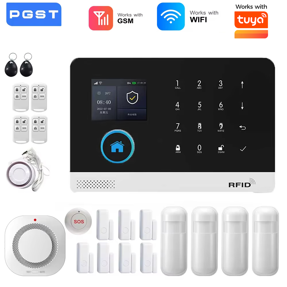 Home Security Front Door Camera - Sistema de alarme WiFi GSM para