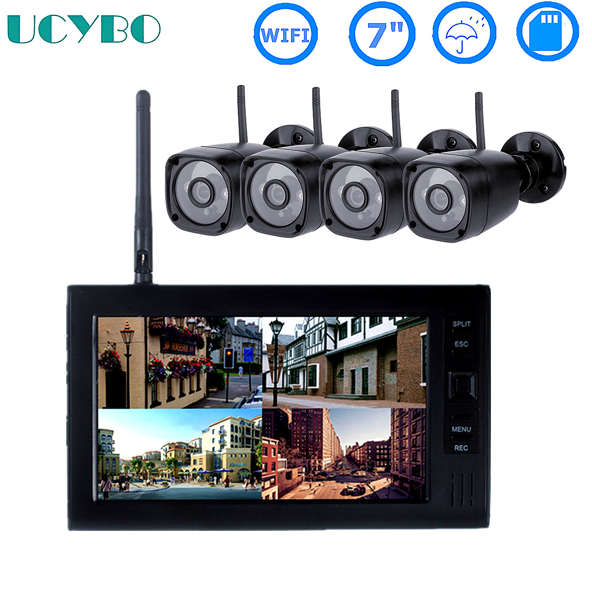 Home Security Items - Sistema de segurança CCTV sem fio