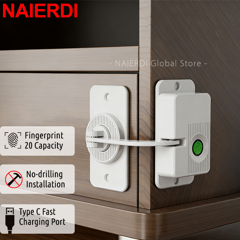 Home Security Box - Fechadura Eletrônica de Impressão Digital NAIERDI