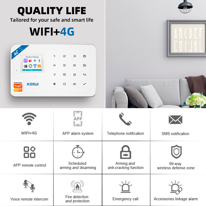 Kerui w184 4g tuya inteligente - Home Security Front Door Camera avaliação e preço