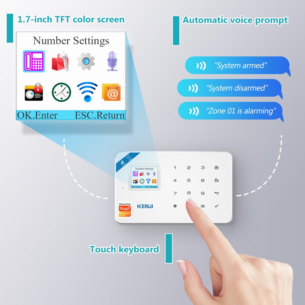 Kerui w184 4g tuya inteligente - Home Security Front Door Camera avaliação e preço