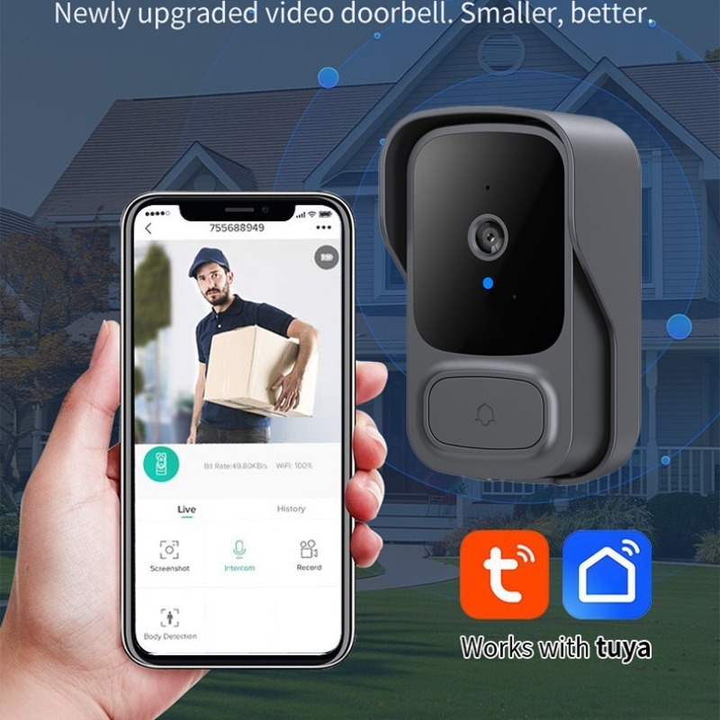 Tuya campainha sem fio à prova - Home Security Front Door Camera avaliação e preço