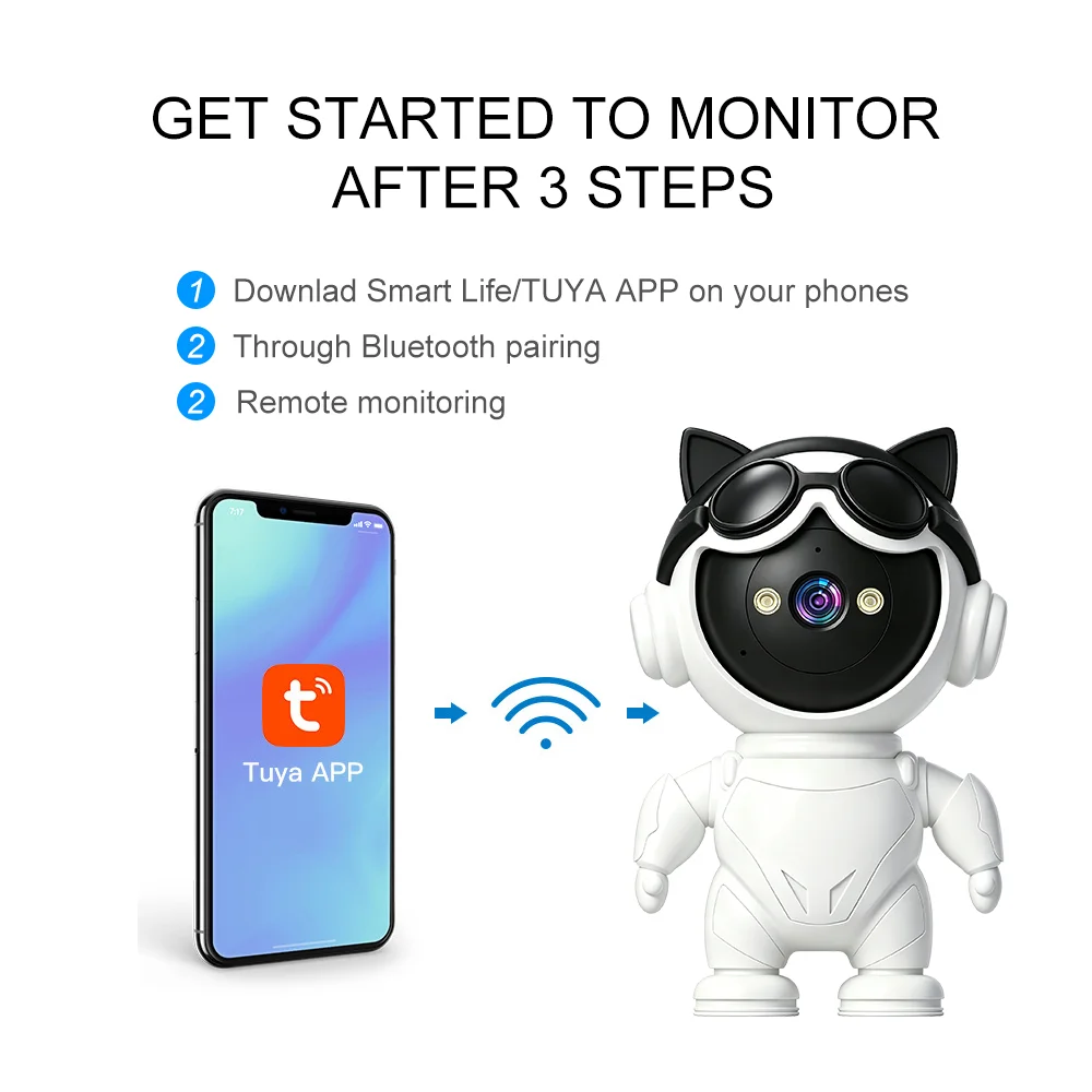Câmera IP Inteligente Sem Fio  - Home Security Robot avaliação e preço