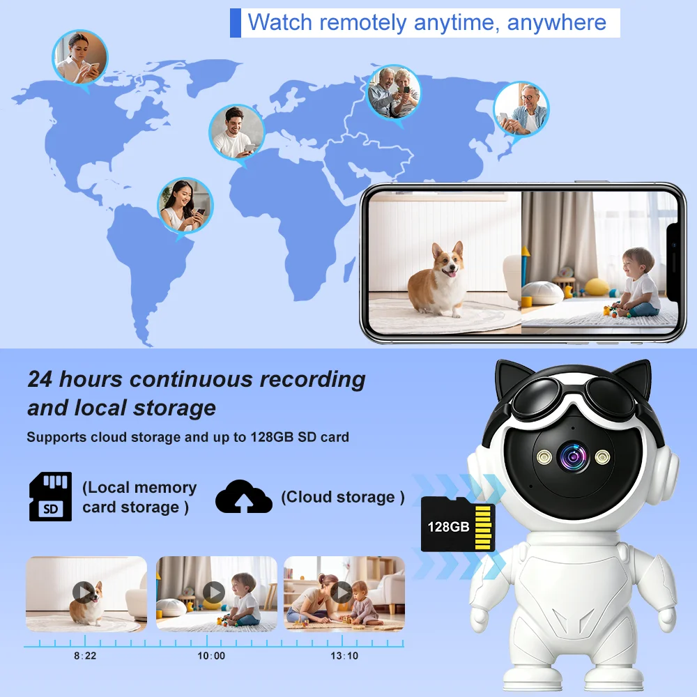 Câmera IP Inteligente Sem Fio  - Home Security Robot avaliação e preço
